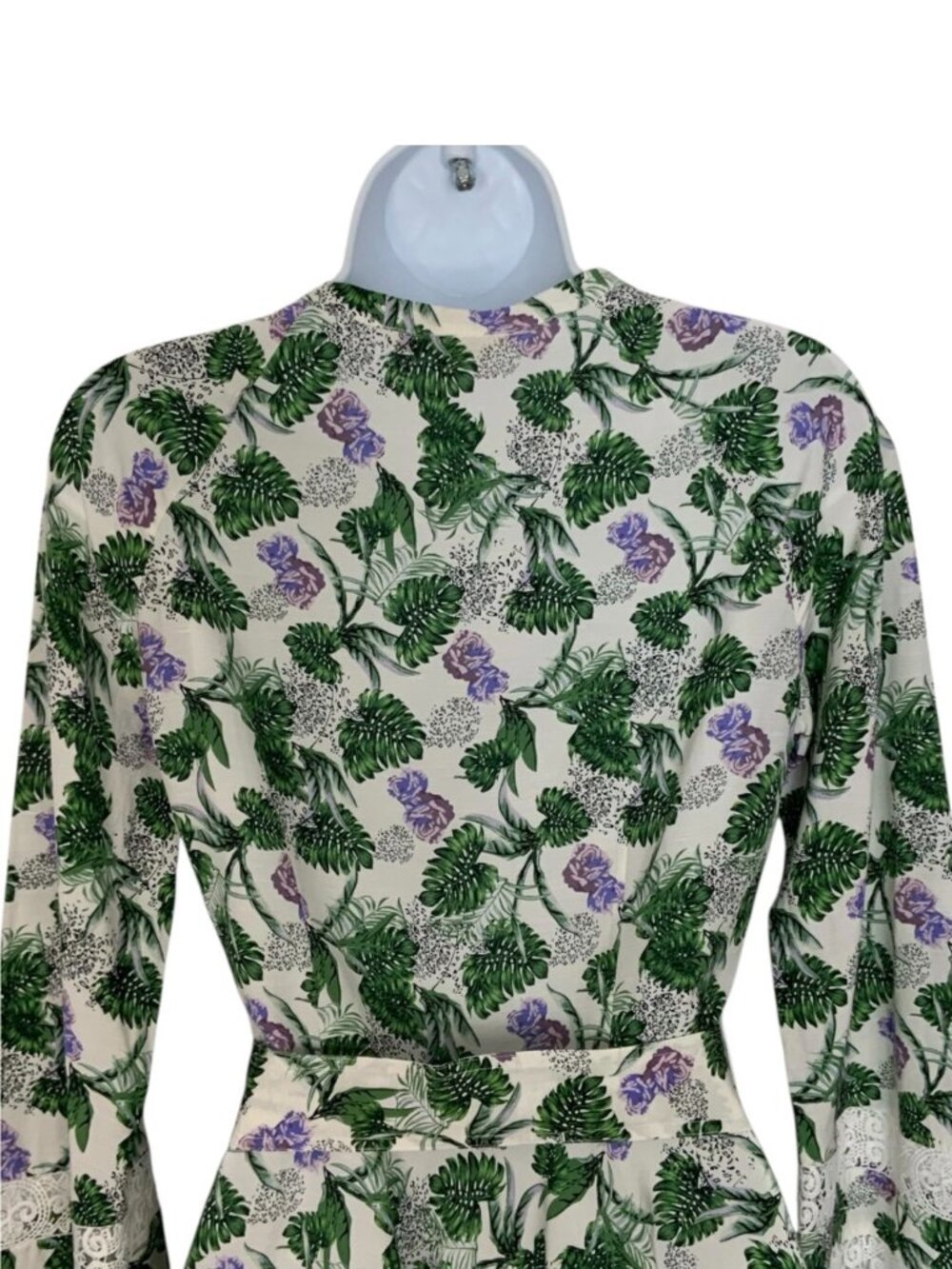 Maje Roman Floral Print Woven Mini Dress 36 US 4 Linen Blend - Picture 11 of 16